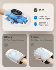 Close-up of Zaza heat control and three modes for personalized relief