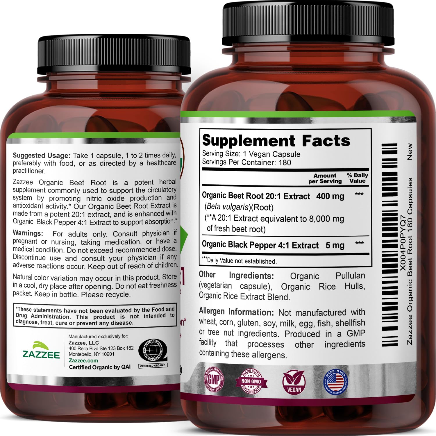 Zazzee Capsules pouring view suggests easy daily intake