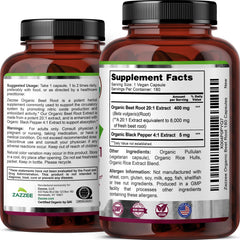 Zazzee Capsules pouring view suggests easy daily intake