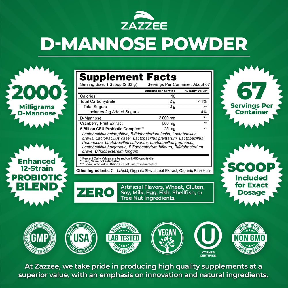 Zazzee free scoop included for exact dosage