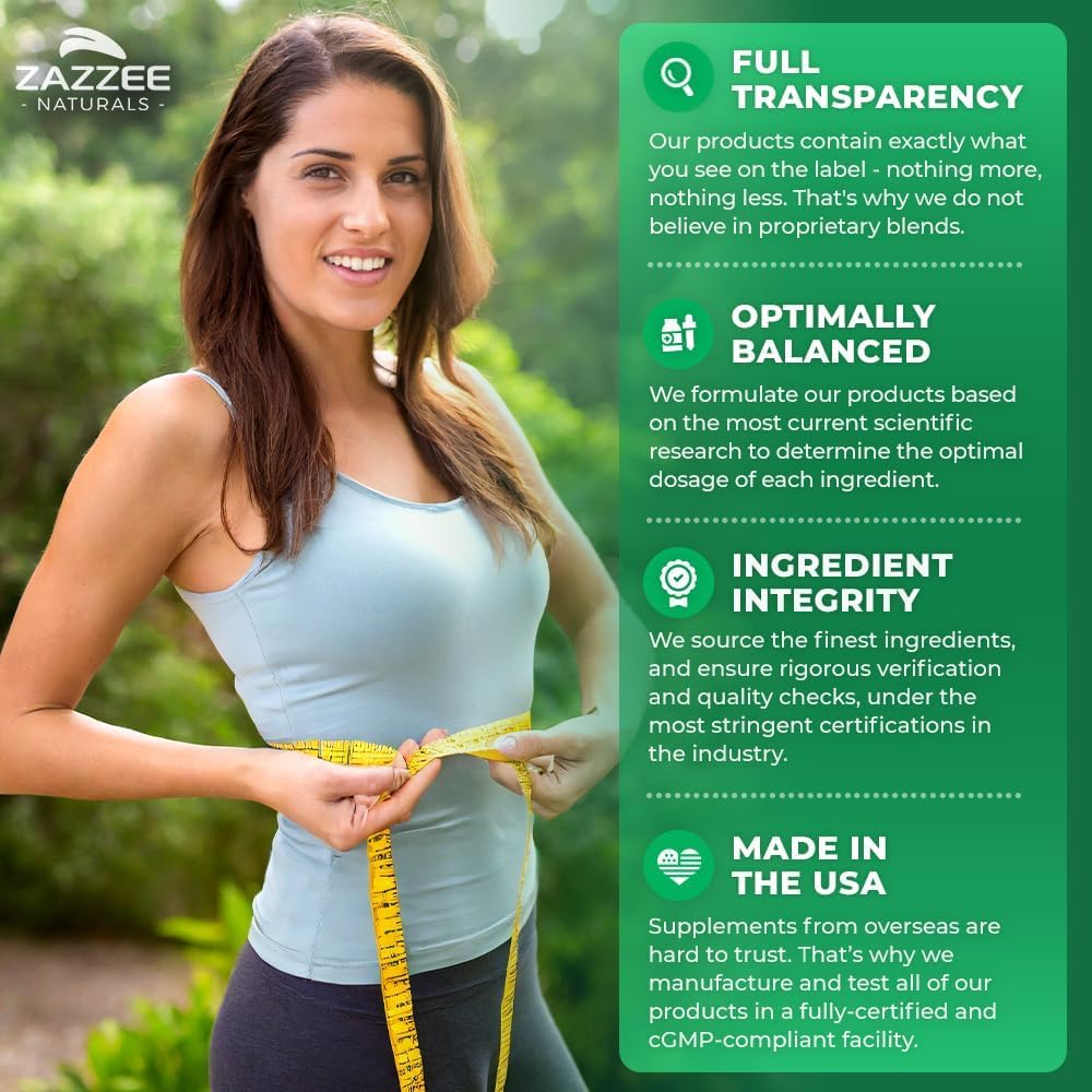 Zazzee Green Tea Extract packaging notes 98 percent polyphenols