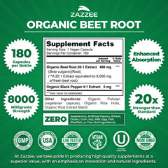 Zazzee Organic Certification seal emphasizes USDA Organic status and product purity