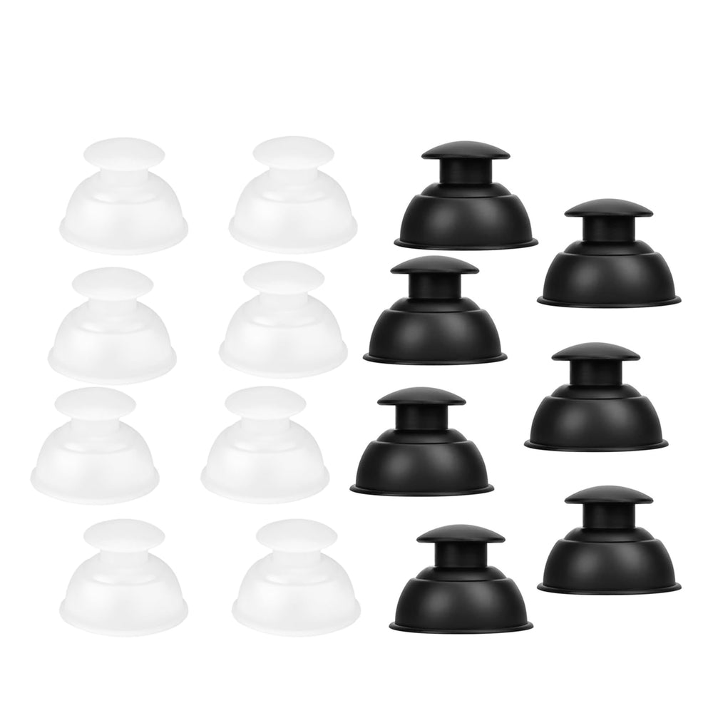 ZCJHE silicone cupping set with 15 cups in black and white for home or pro use, muscle relief
