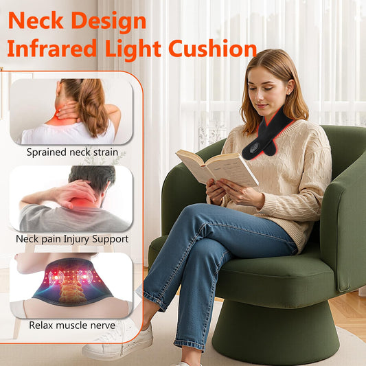 Zdatt neck pad massage vibration mode for relaxation.