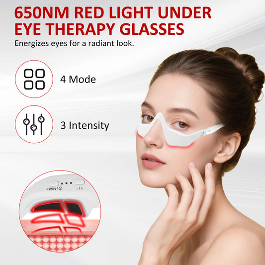 Zdatt microcurrent glasses from the side for targeted eye contour refresh