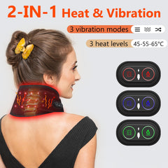Zdatt wireless neck heating pad for cordless use anywhere.