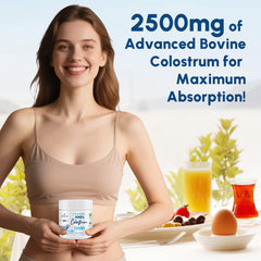 Zdoroviye colostrum powder science icon representing targeted delivery