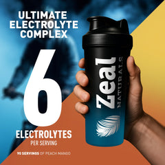 Close-up of Zeal Electrolyte Powder ingredients and minerals