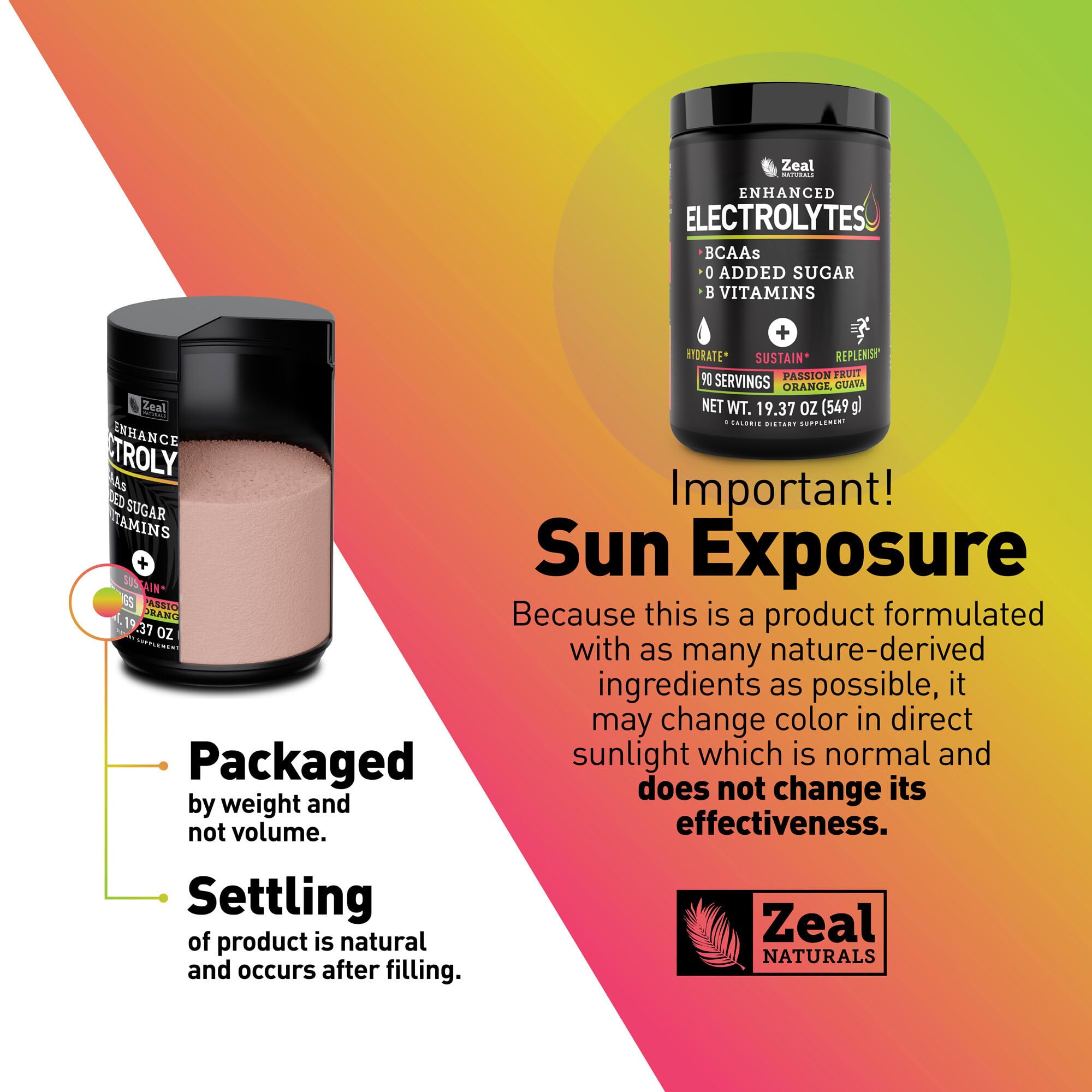 Zeal Naturals Zeal Electrolyte Powder keto-friendly hydration after workouts.