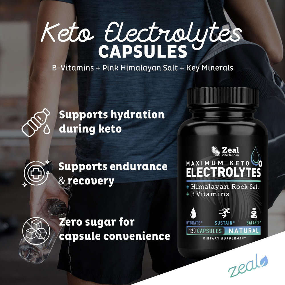 Zeal Keto Electrolyte Himalayan salt graphic illustrating mineral sources.