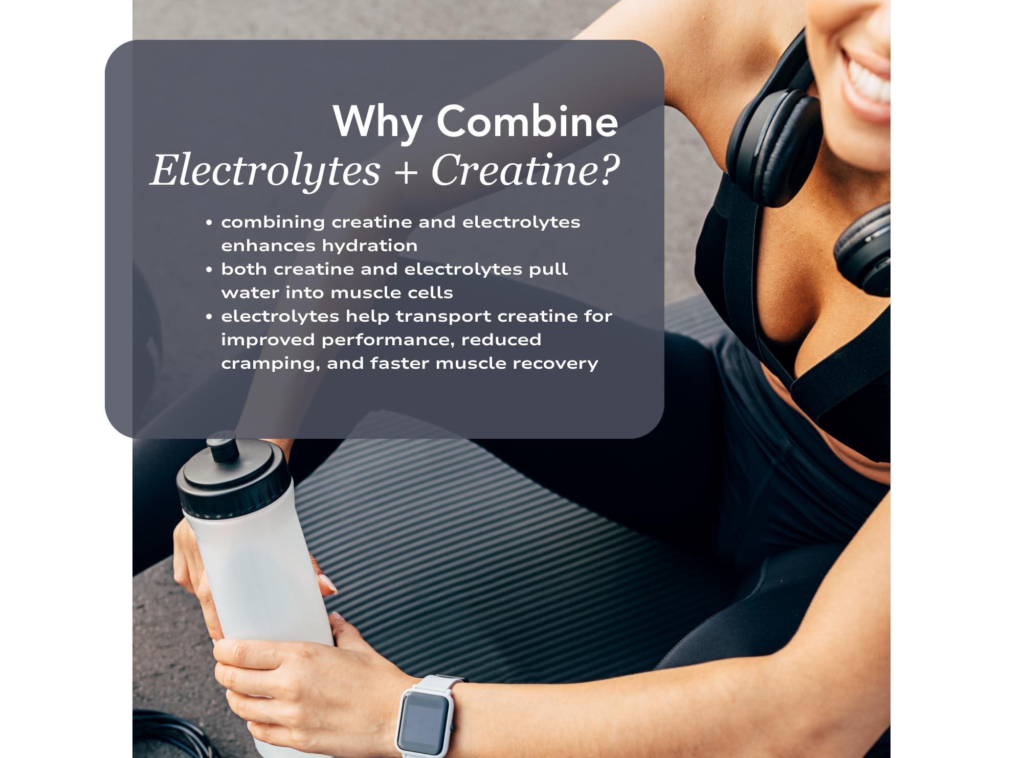 Zeal Naturals Creatine with Electrolytes packaging emphasizes vegan and keto-friendly formula.