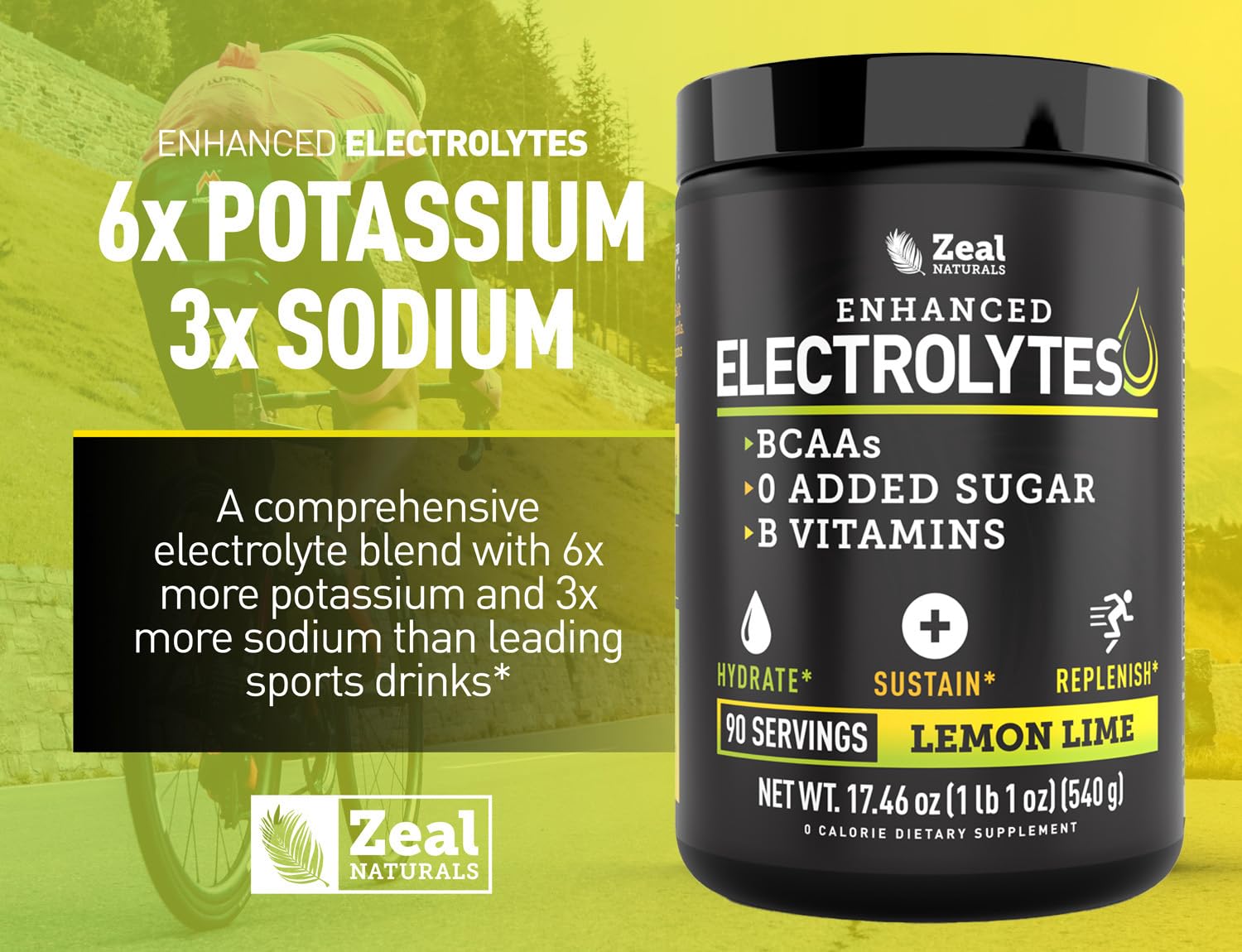 Zeal Naturals electrolyte powder lab certification seal ensures quality