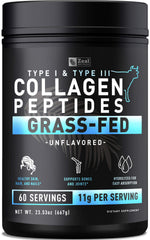 Zeal Naturals hydrolyzed collagen powder tub with scoop for daily hair, skin, and nails support.
