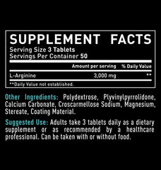 Zeal Naturals L-Arginine pills close-up highlighting high-strength formula for endurance.