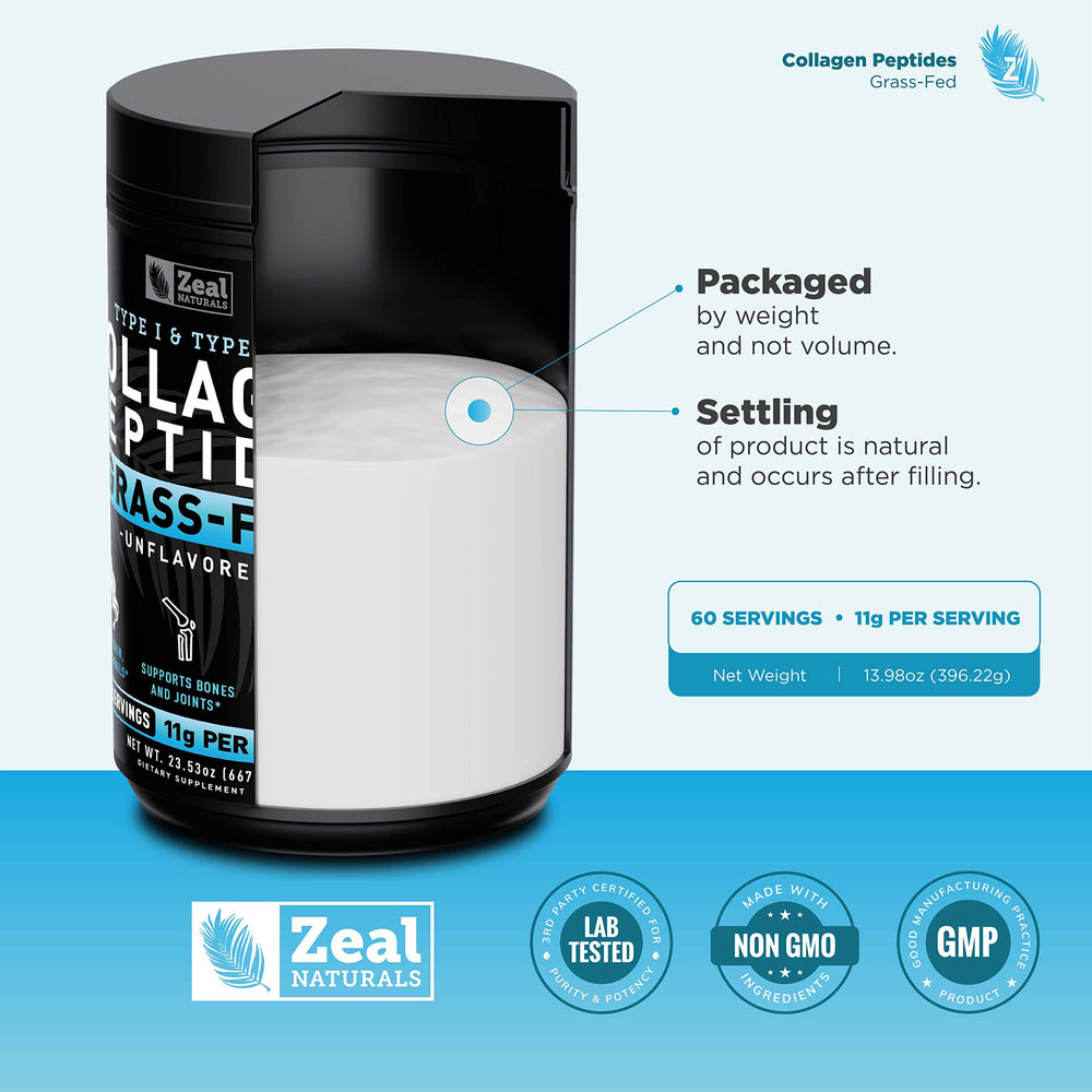 Zeal Naturals powder supports joint and bone health as part of a balanced routine.