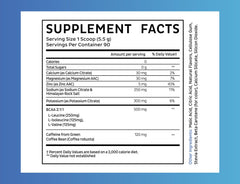 Scoop of Zeal Naturals powder with 90 servings ready.
