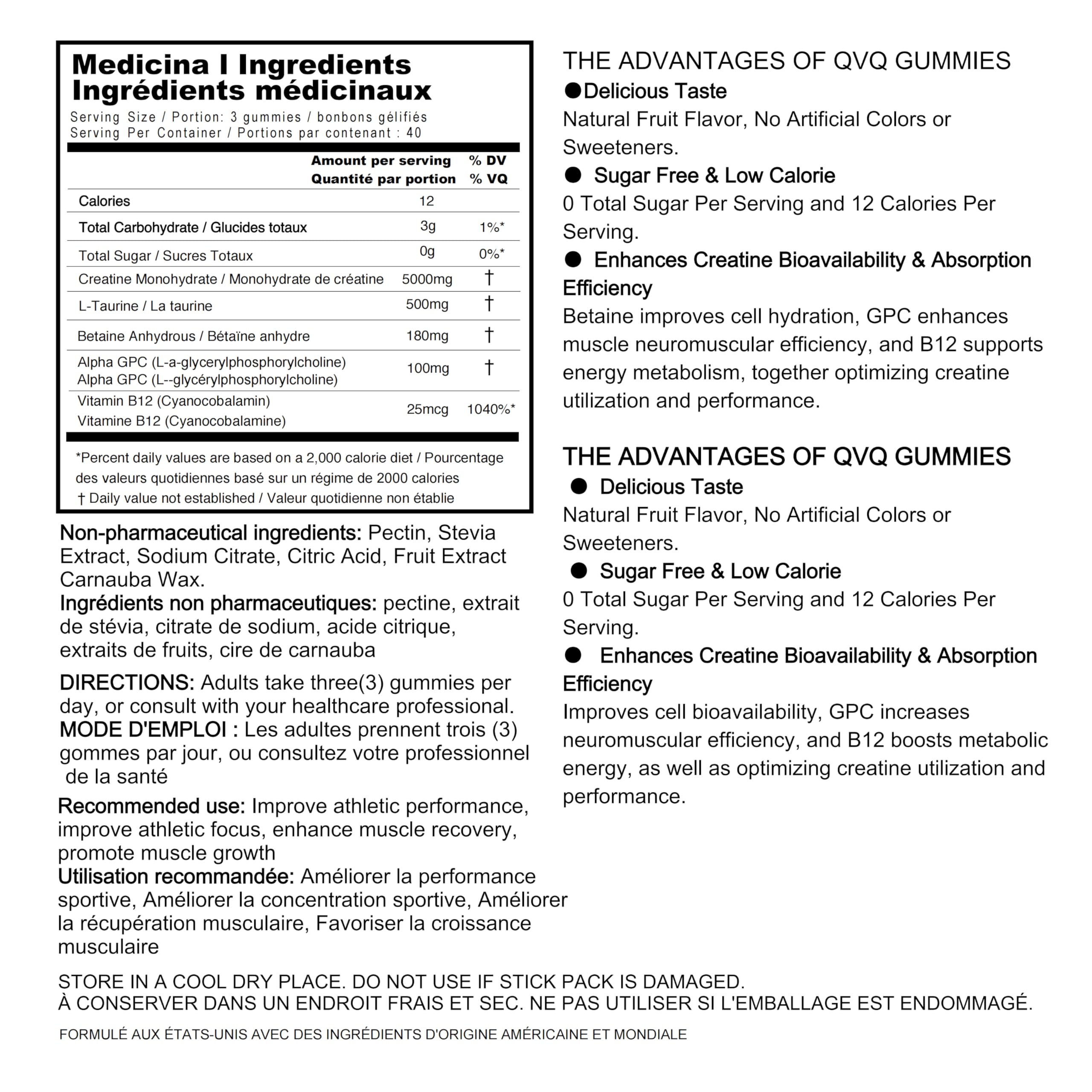 Packaging front of Zealtonic Creatine Gummies emphasizing vegan and sugar-free formula