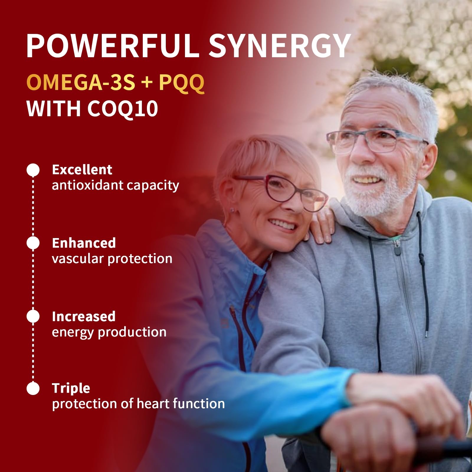 ZEBORA CoQ10 usage scene showing capsules ready to take with meals.