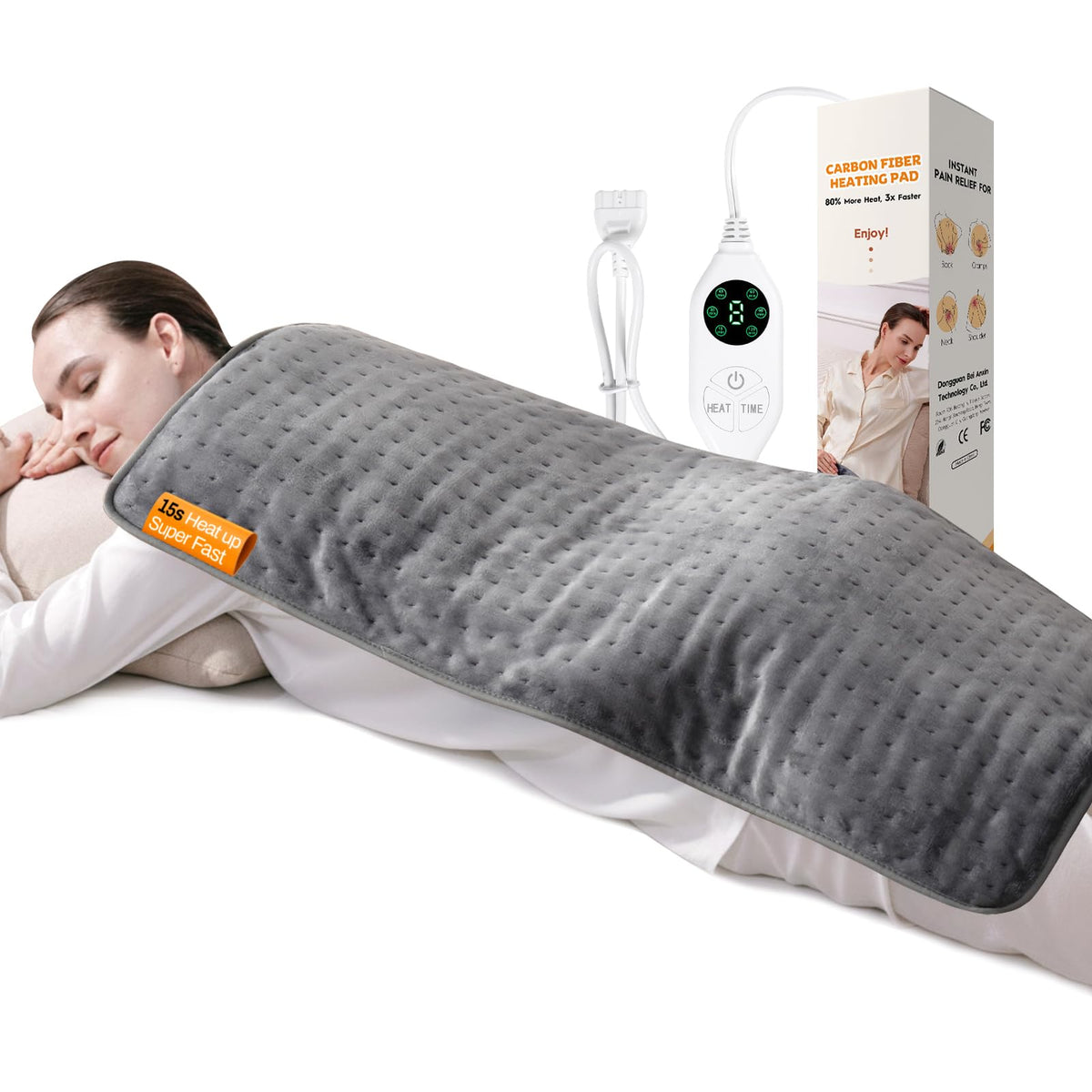 ZECTMVP high-heat boost XL pad provides full-back coverage and deep warmth