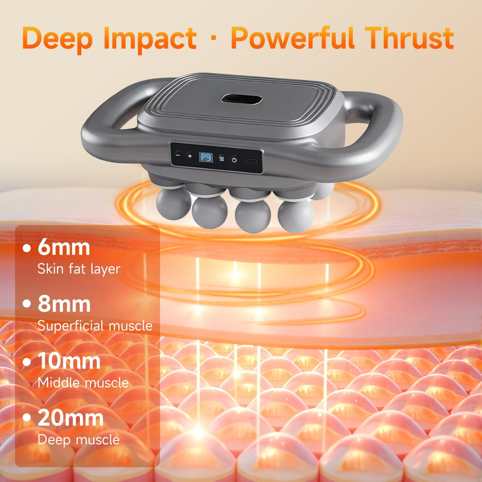ZEDRIWELL 9 modes and 9 intensities provide customizable sessions.