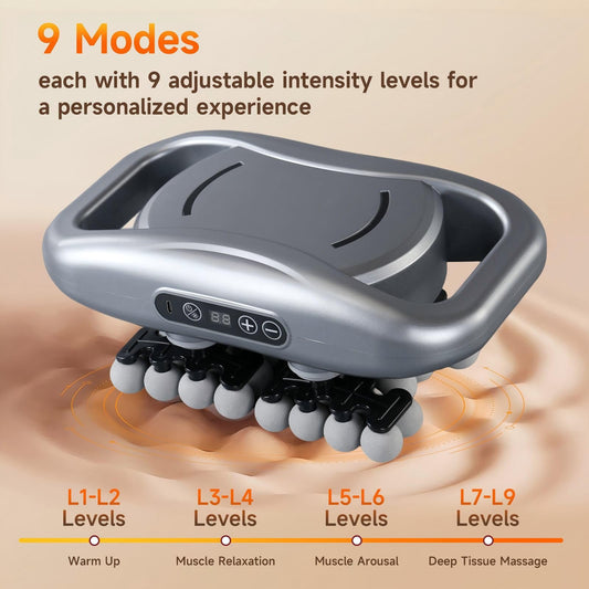ZEDRIWELL back massage focus with 48 heads for targeted relief.