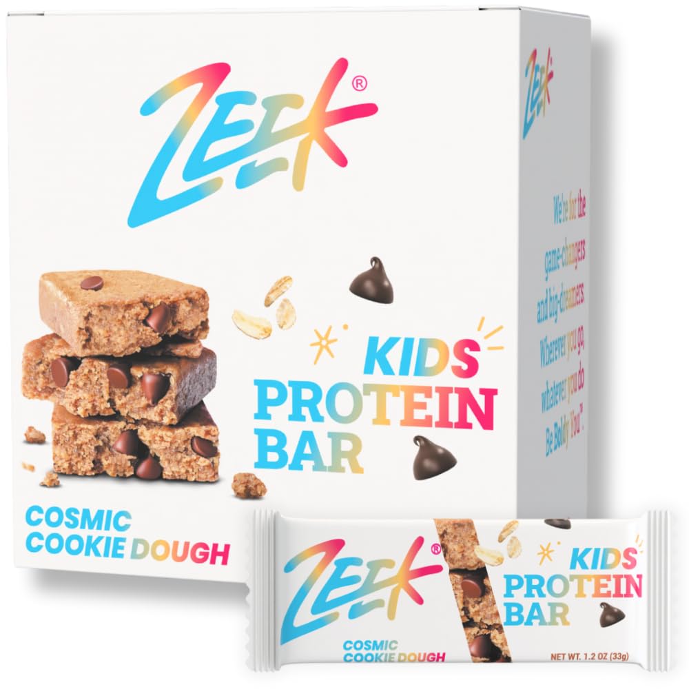 Zeek ZEEK BAR kids protein bar in Cosmic Cookie Dough flavor for a gluten-free snack