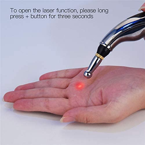 Zeerkeer front view of acupuncture pen highlights compact USB charging design.