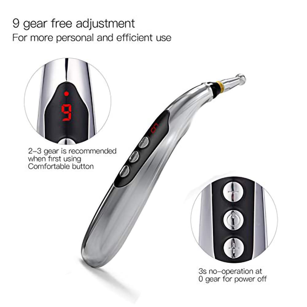 Zeerkeer LED display on pen shows intensity control and battery status.