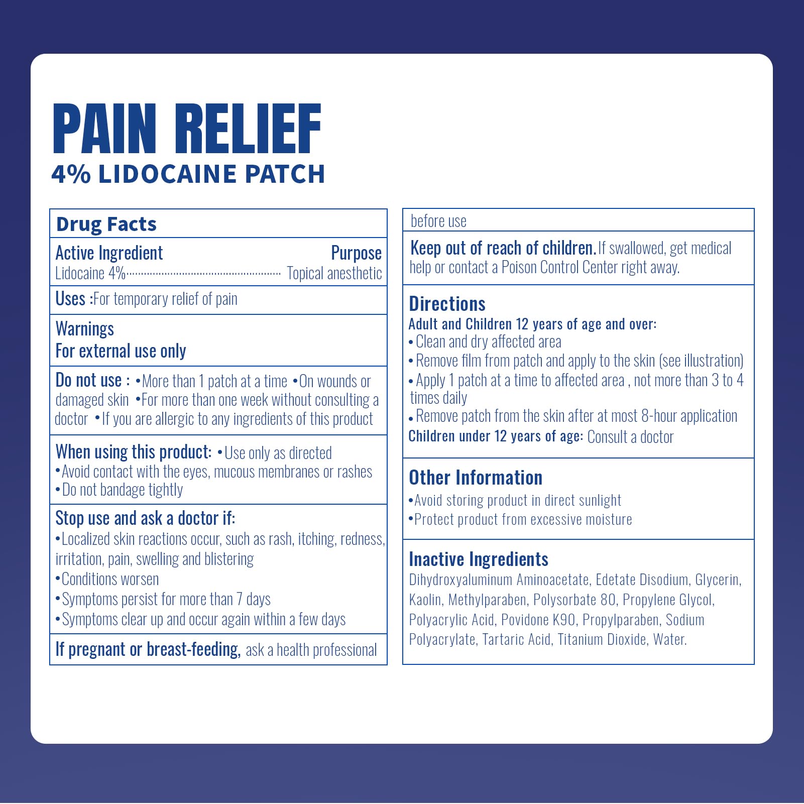 ZEEY lidocaine patch on knee area supports mobile activity.