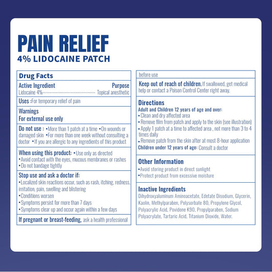 ZEEY lidocaine patch on knee area supports mobile activity.