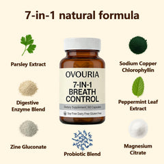Zefdvc Ovouria packaging flatlay emphasizes vegan, gluten-free lifestyle