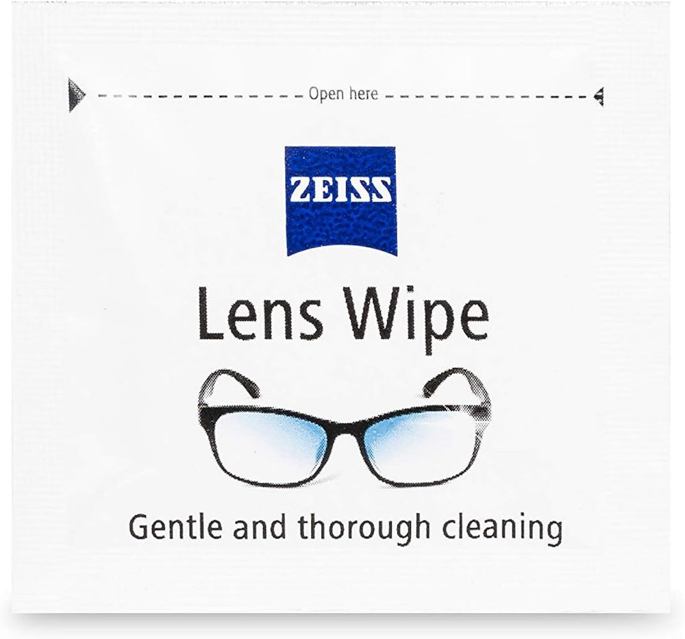 ZEISS wipes safe for prescription lenses and anti-reflective coatings