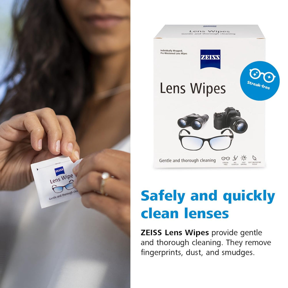 ZEISS sunglasses cleaning wipes delivering clear vision and cleanliness
