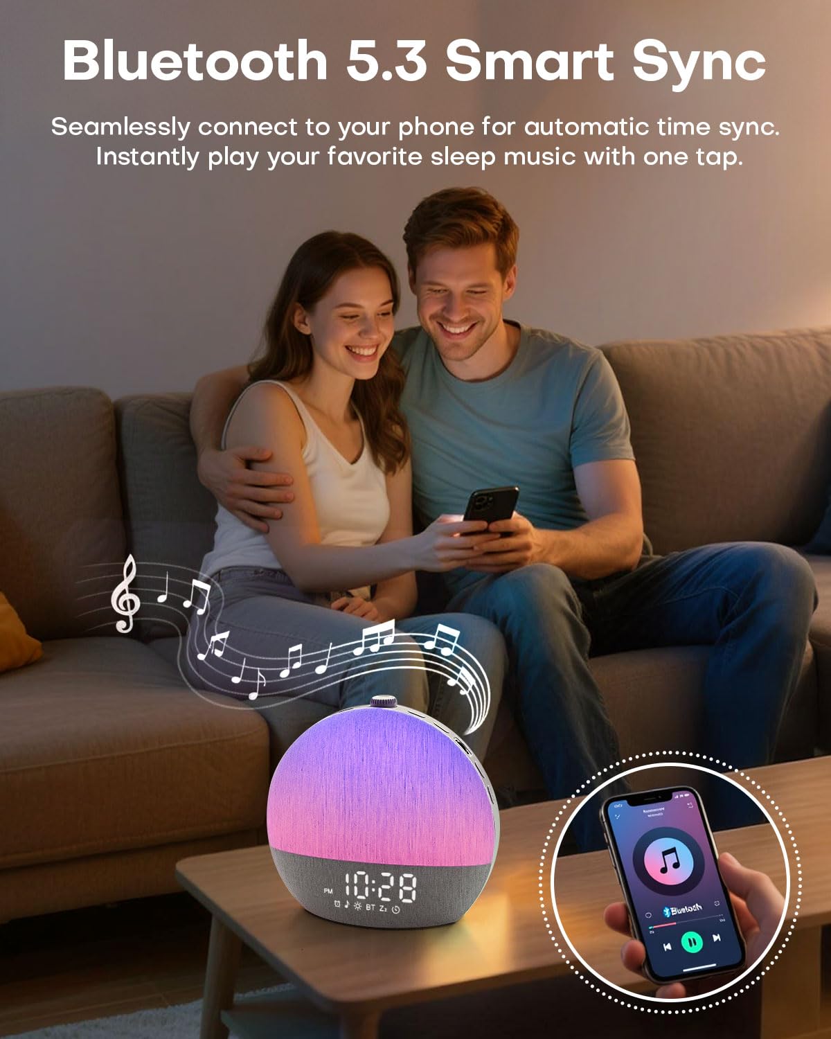 Zelaclock smart sleep timer fades lights and sounds for naps