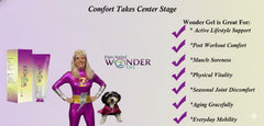 Wonder Gel fast-absorbing formula dries quickly on skin.