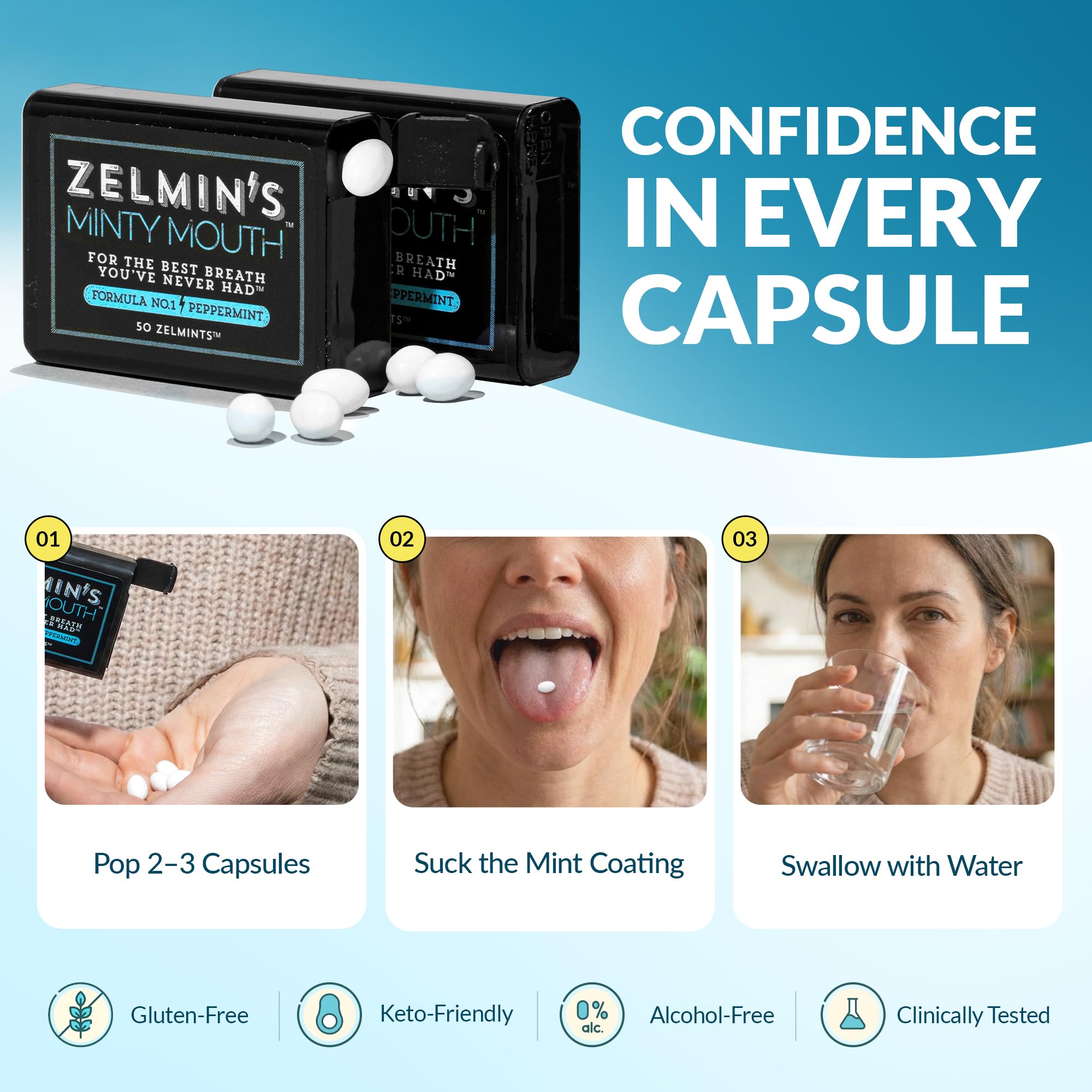 Zelmin's alcohol-free formula supports a wellness-friendly routine.