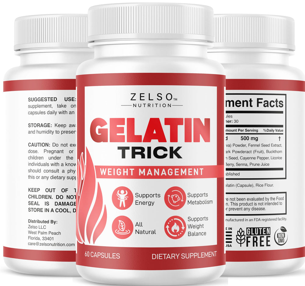 60-count Gelatin Trick package ready for a monthly plan.