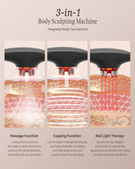 Zelvory cups setup with large attachment enables targeted massage for arms and thighs