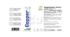Zemvelo copper drops dispensed showing absorption-focused formula