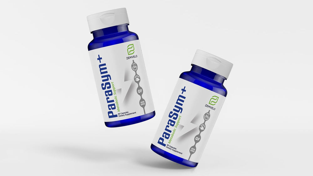 Zemvelo ParaSym+ ingredient blend with Sensoril and L-Theanine supports relaxation.
