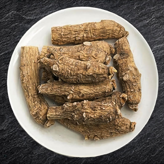 Zen Ginseng AAA-grade American Wisconsin ginseng closeup, highlighting quality roots.