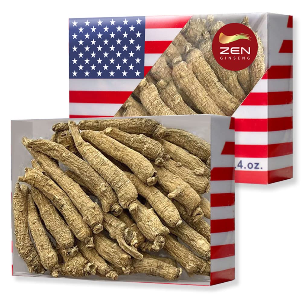 Zen Ginseng American ginseng root in box front for energy support