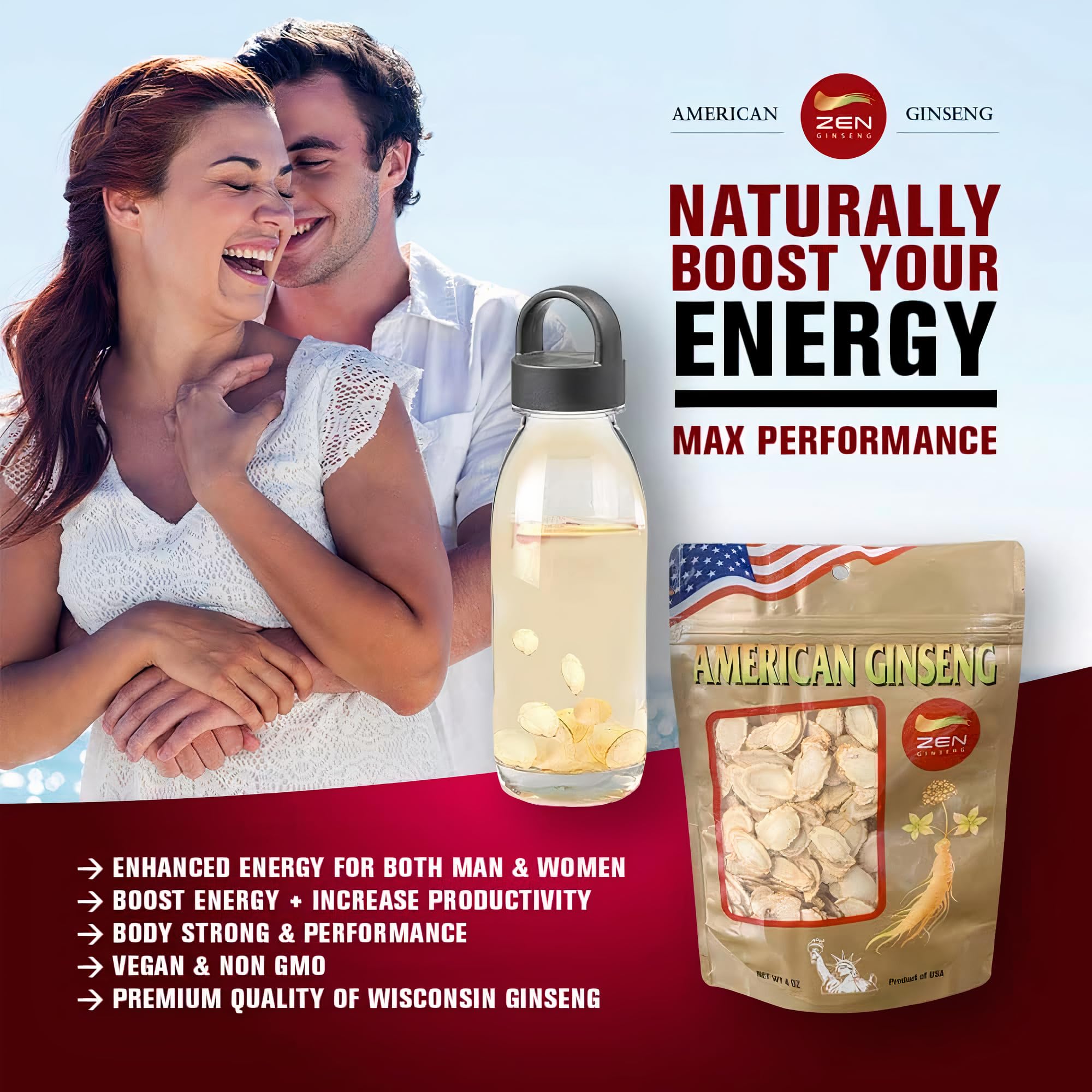 Zen Ginseng high-potent ginsenoside visual emphasizes energy promotion potential