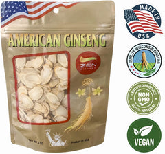 Zen Ginseng USA-made packaging displayed on shelf