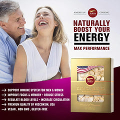 Zen Ginseng Wisconsin slices side view, convenient daily use