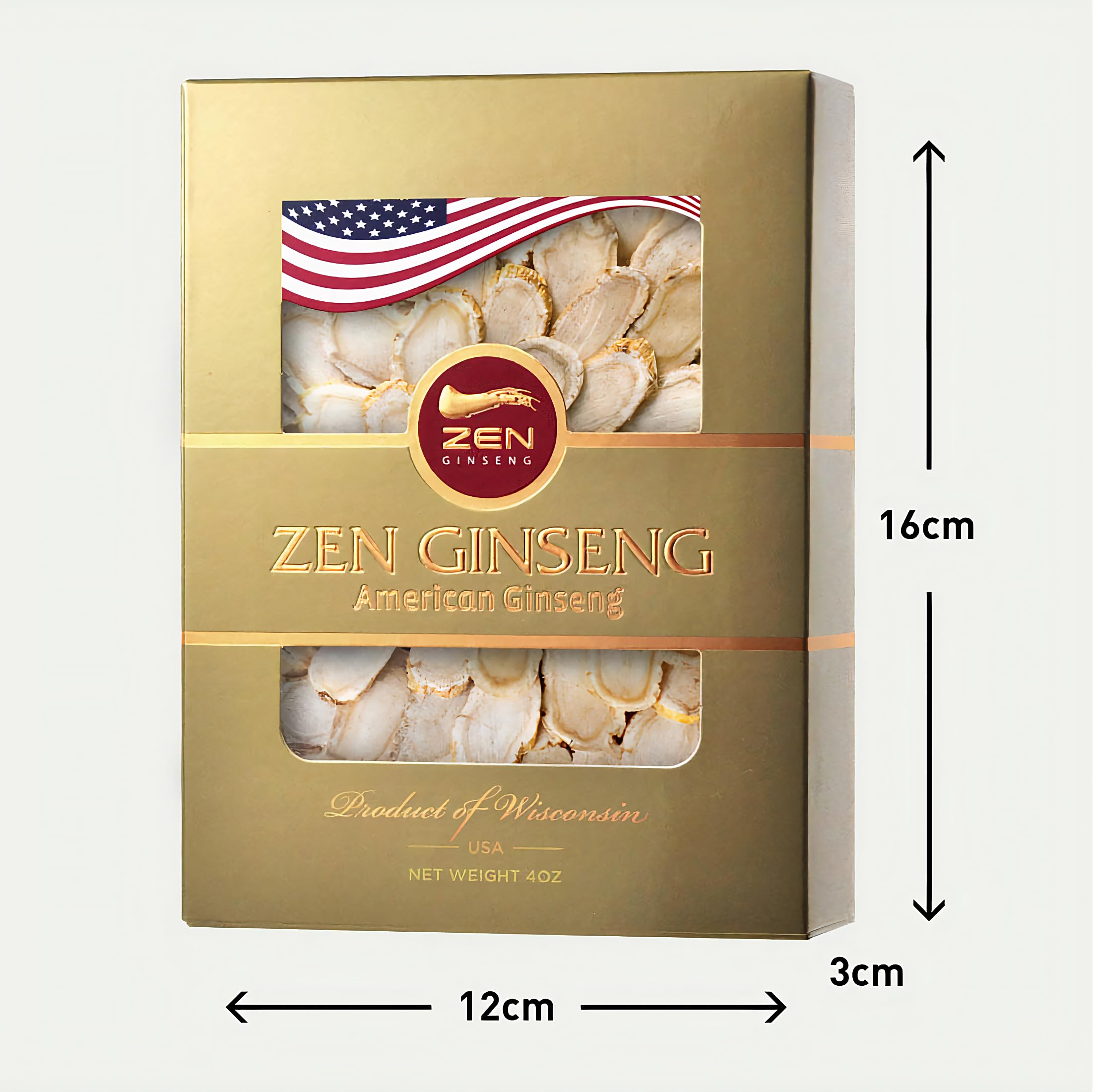 Zen Ginseng Wisconsin slices in smoothie glass, simple energy support