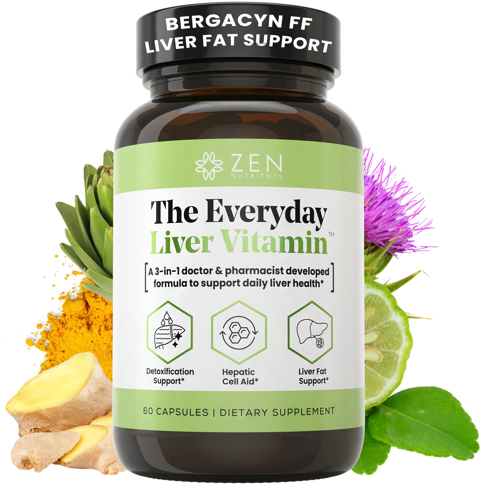 Zen Nutrients Everyday Liver Vitamin bottle for daily liver support