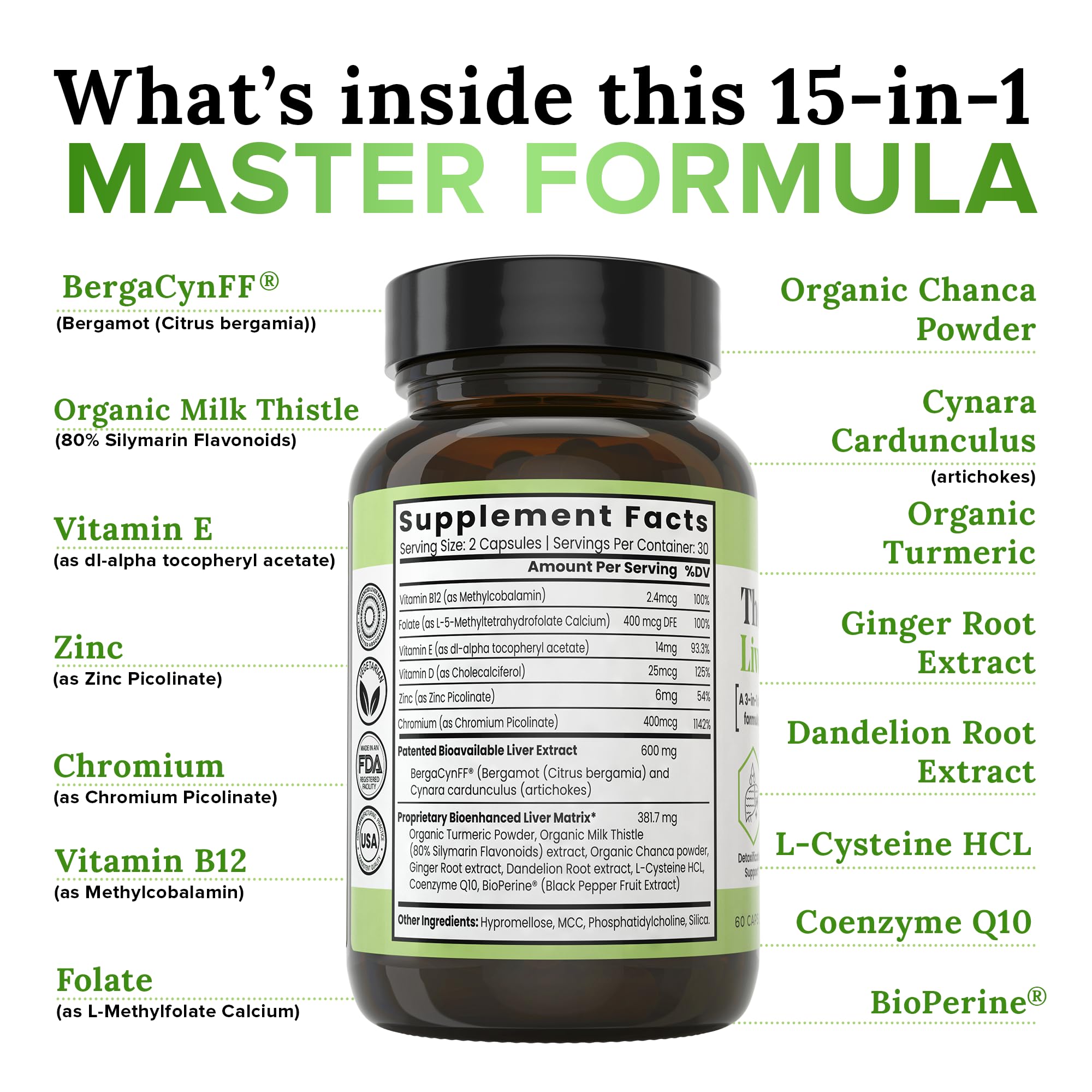 Packaging of Zen Nutrients liver detox formulation illustrating complete concept