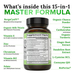 Packaging of Zen Nutrients liver detox formulation illustrating complete concept