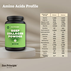Zen Principle collagen dissolves in coffee for smooth, lump-free drinks.